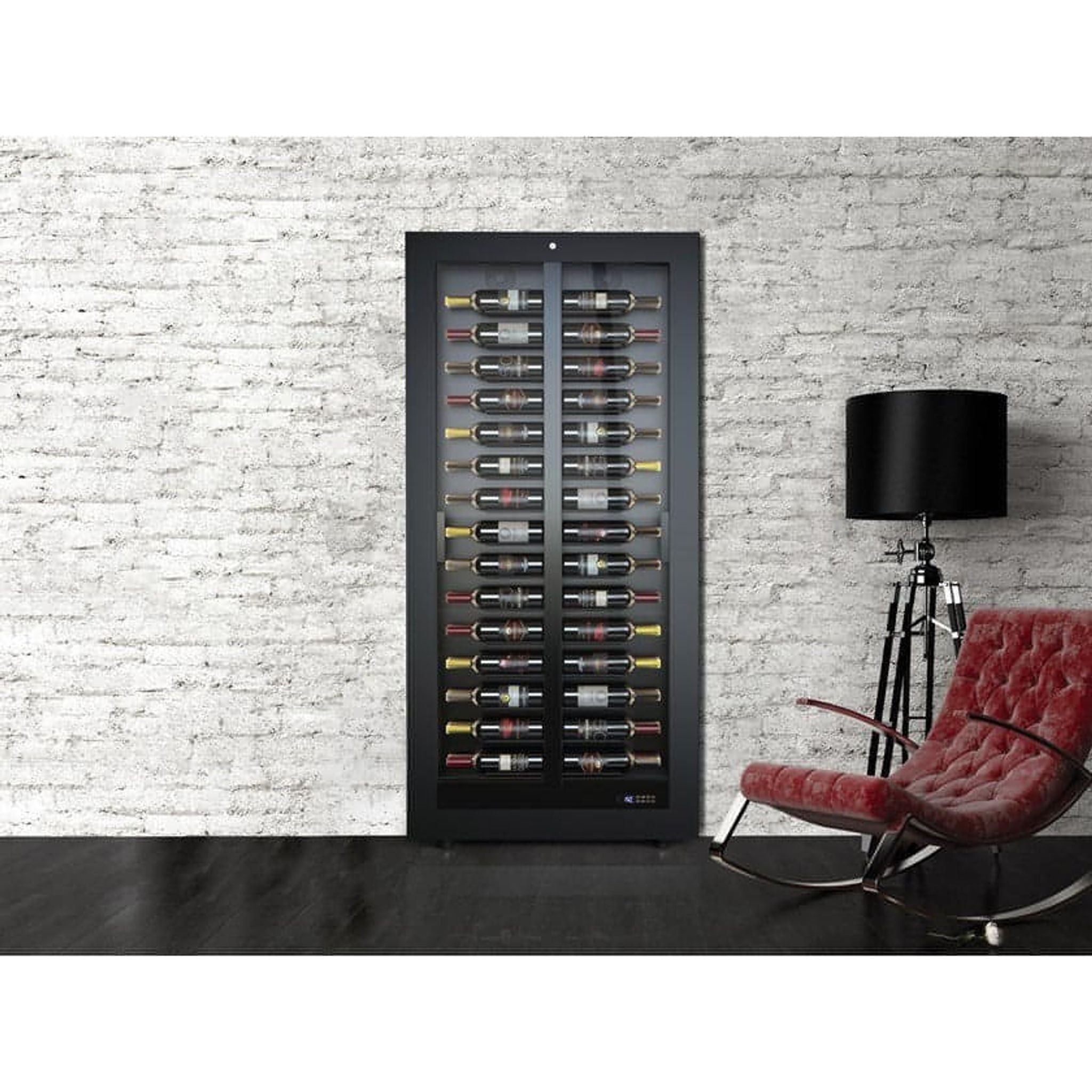 Teca B - Built in Wine Wall TE-B12 - Tilted Shelving - For Home Use