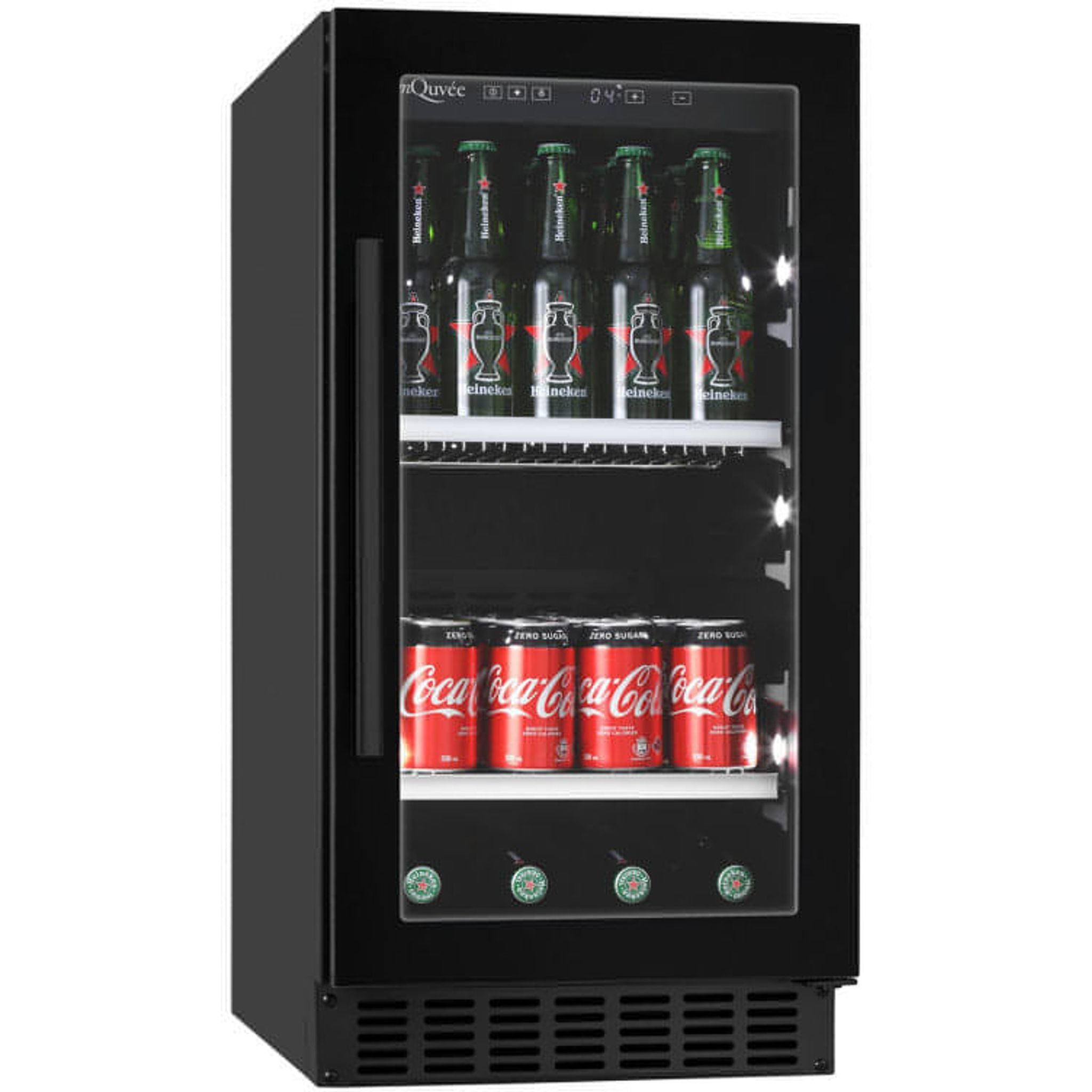 mQuvée - 400mm - Undercounter Drinks Fridge - BeerServer40 - Anthracite Black