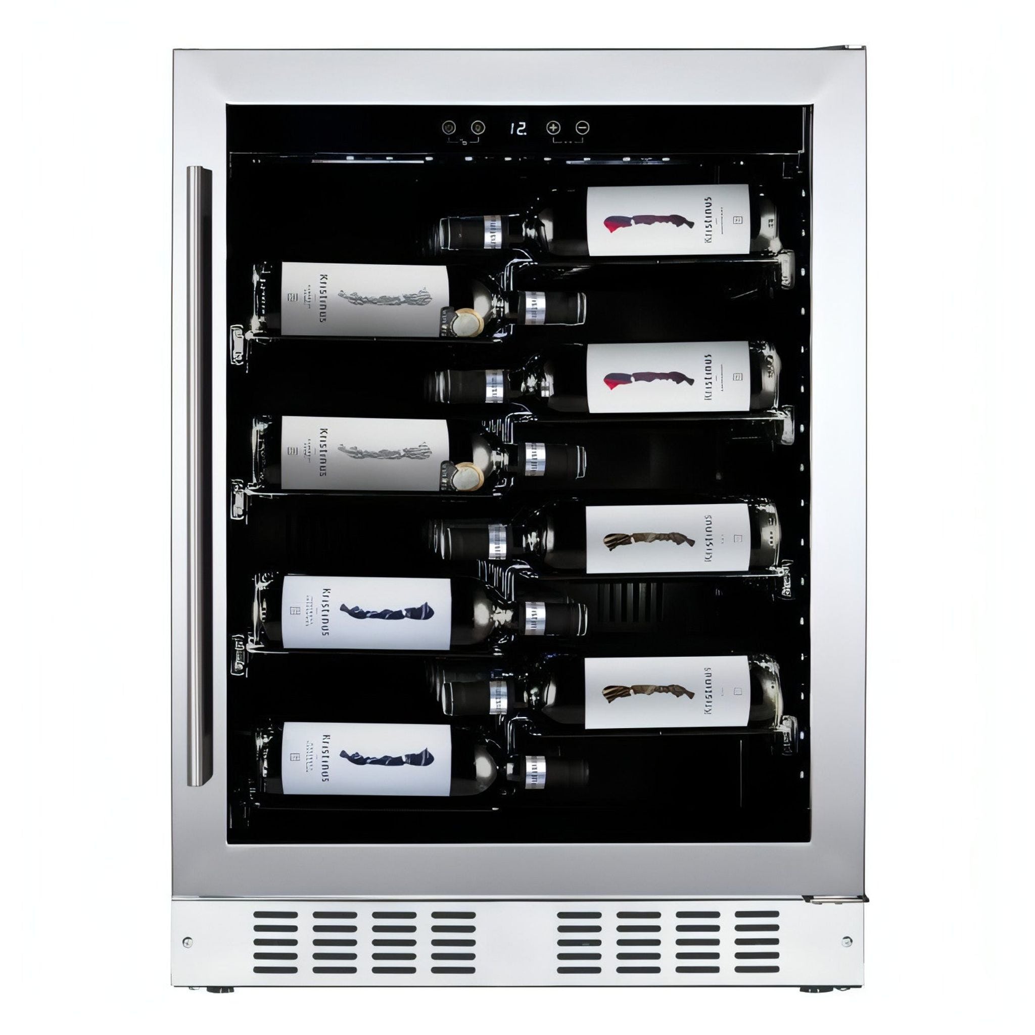 Dunavox FLOW-40 - 600mm - 40 Bottle - Built In Undercounter Wine Fridge - DAUF-40.138SS