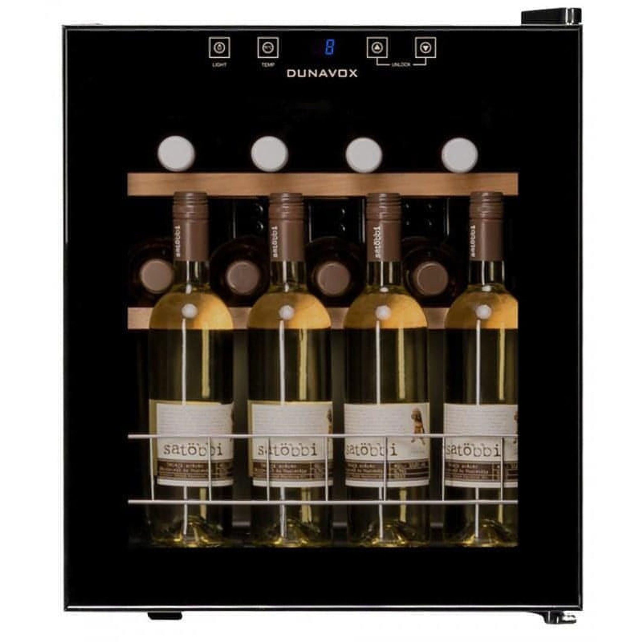 Dunavox HOME-16 - Single Zone 16 Bottle - Freestanding Wine Cooler - DXFH-16.46