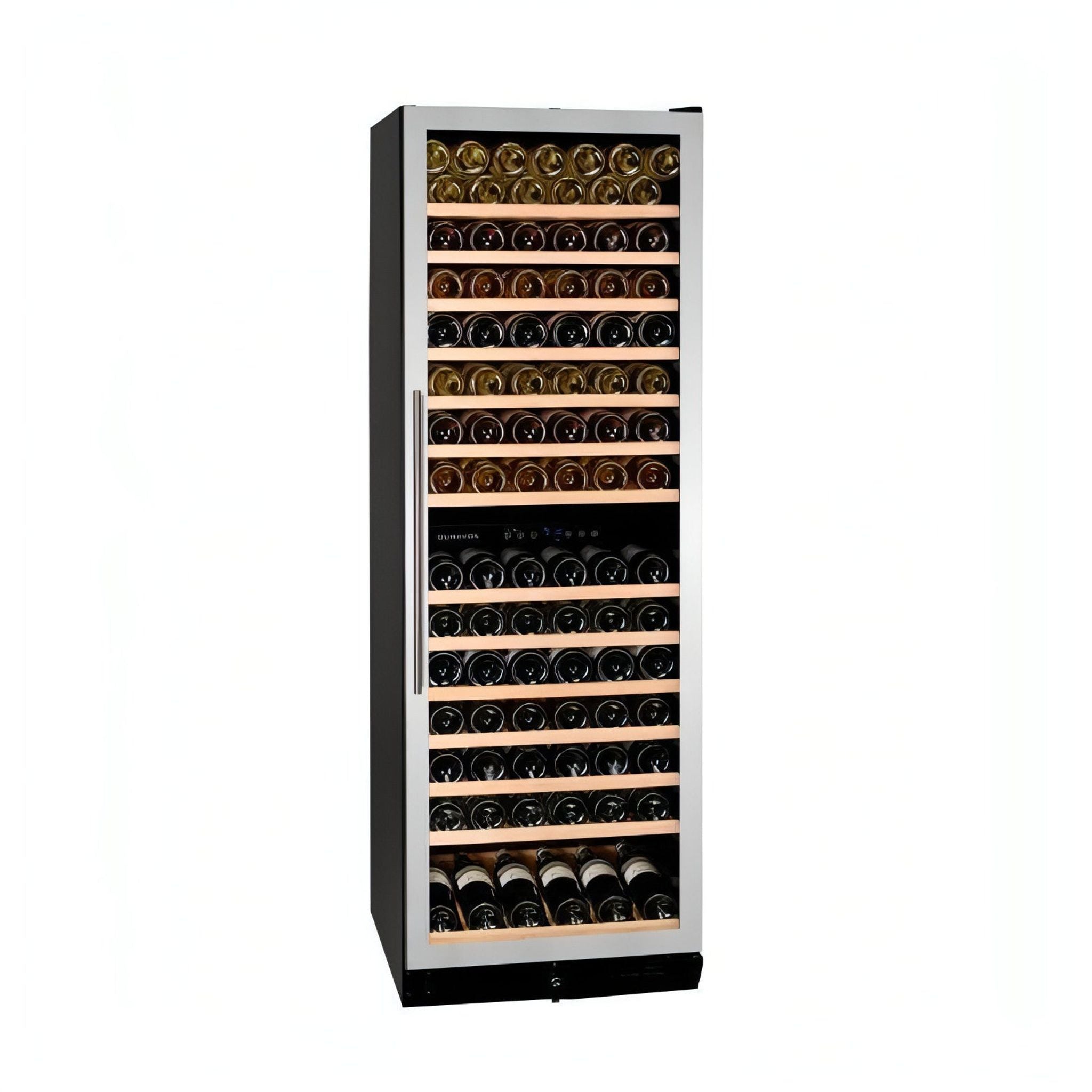 Dunavox GRANDE-166 - 600mm Dual Zone - 166 Bottle - Built In / Freestanding Tall Wine Cooler - DX-166.428SDSK