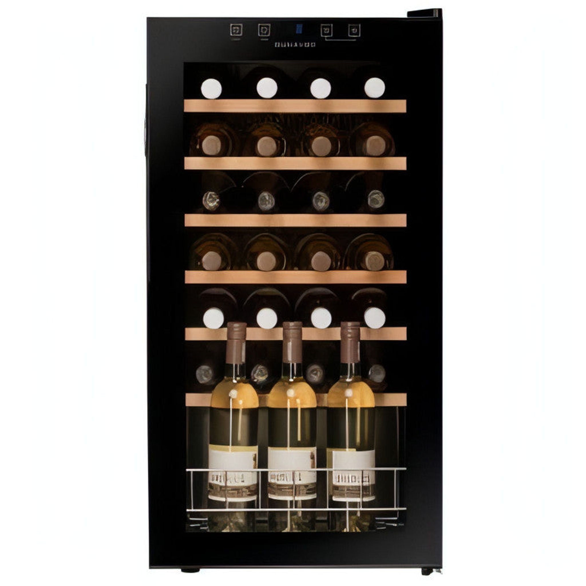 Dunavox HOME-28 - Single Zone 28 Bottle - Freestanding Wine Cabinet - DXFH-28.88