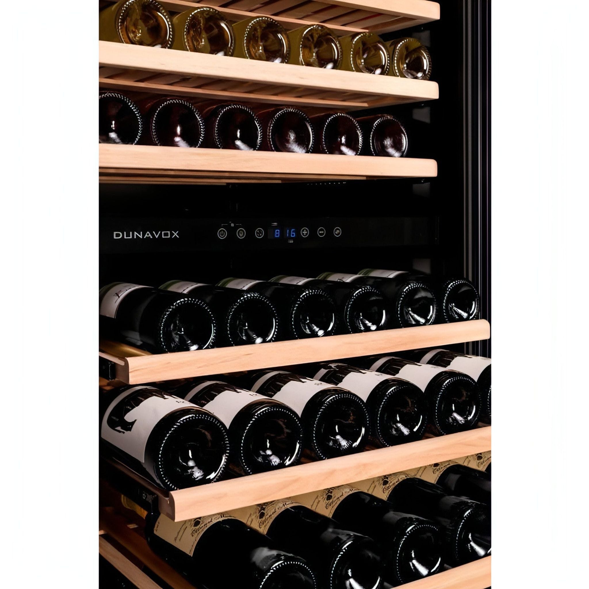 Dunavox GRANDE-94 - 600mm Dual Zone - 94 Bottle - Built In / Freestanding Wine Fridge - DX-94.270SDSK