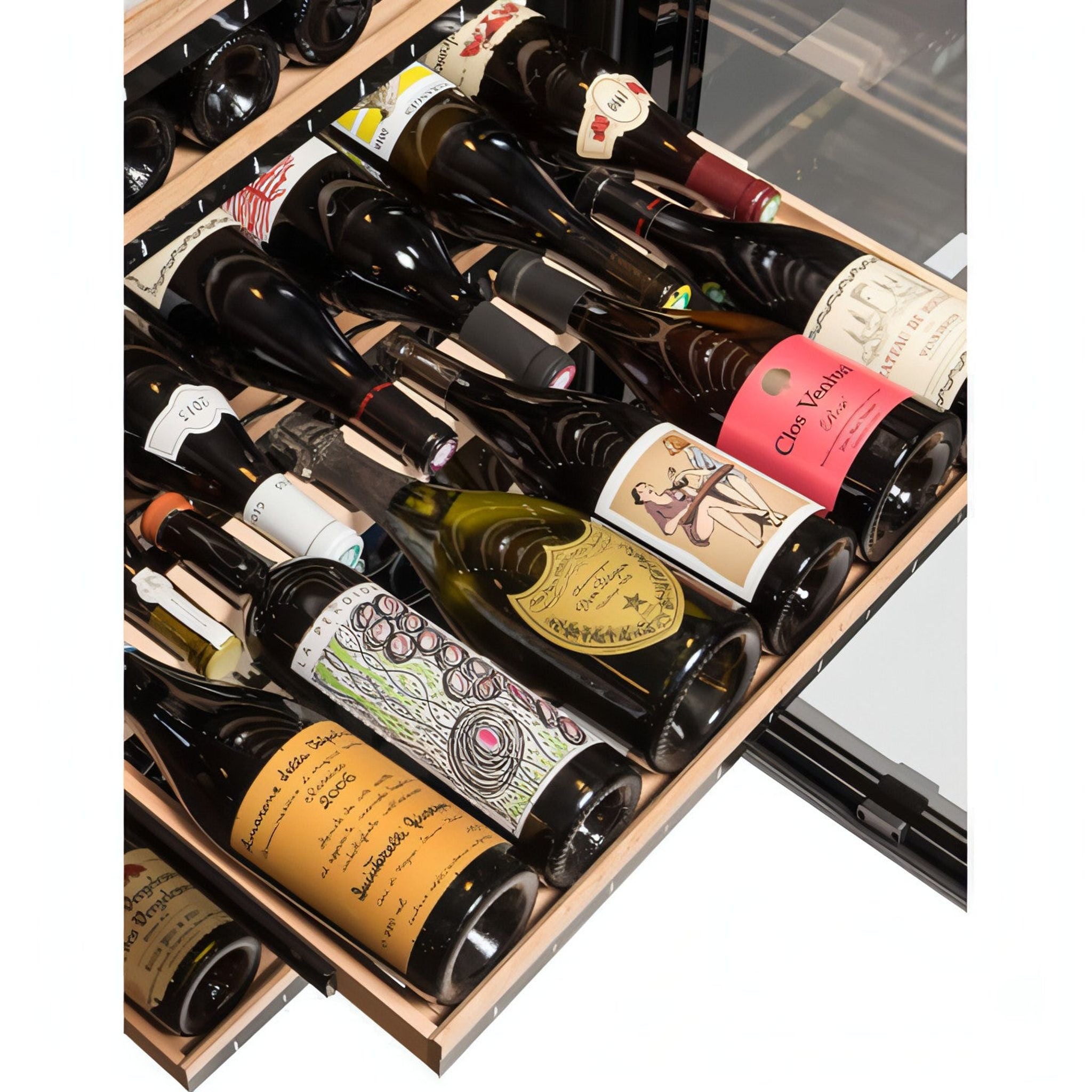 La Sommeliere - 185 Bottle Freestanding Multi Zone Wine Cabinet ECELLAR185