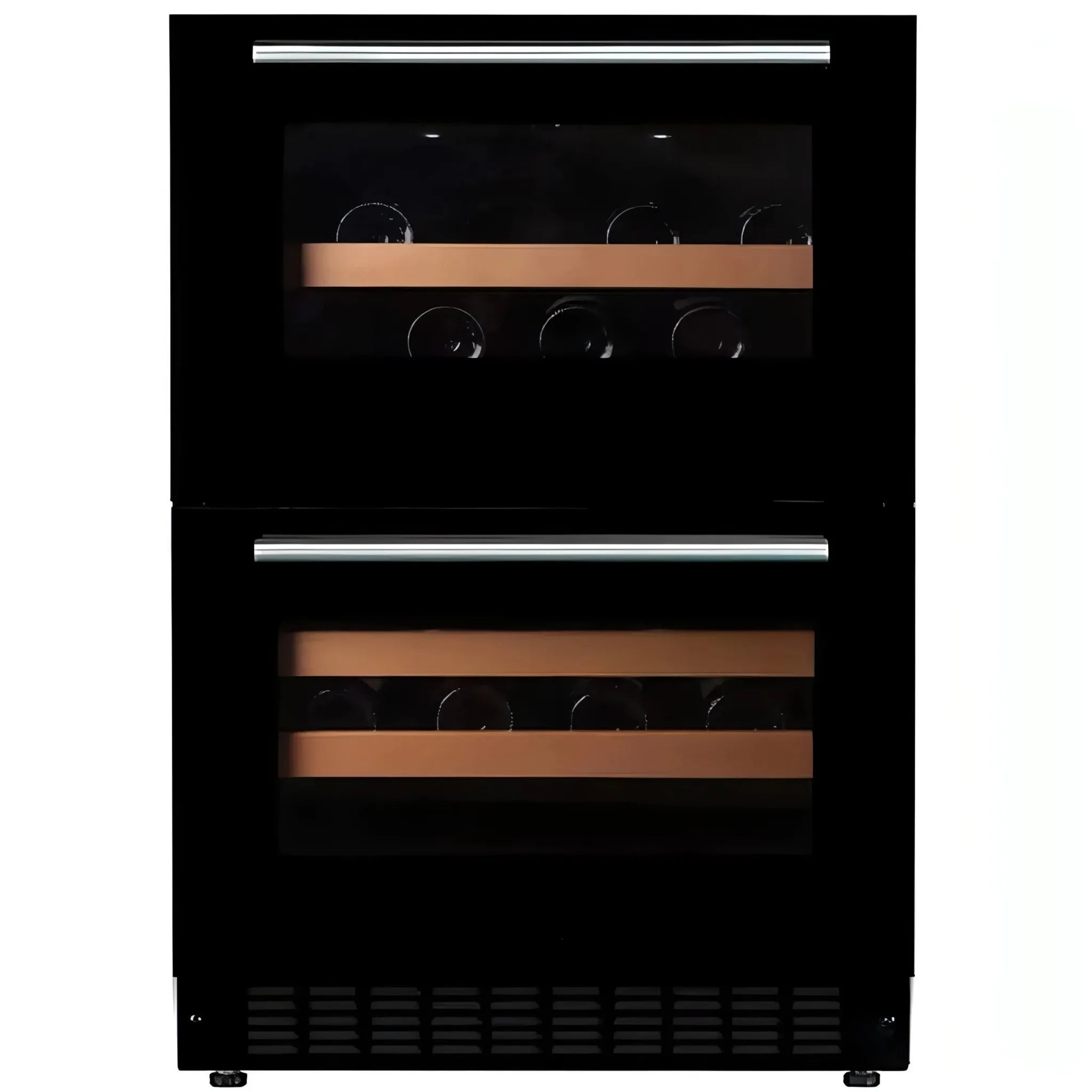 mQuvée - 600mm - Undercounter - WineCave 60DD Fullglass Black