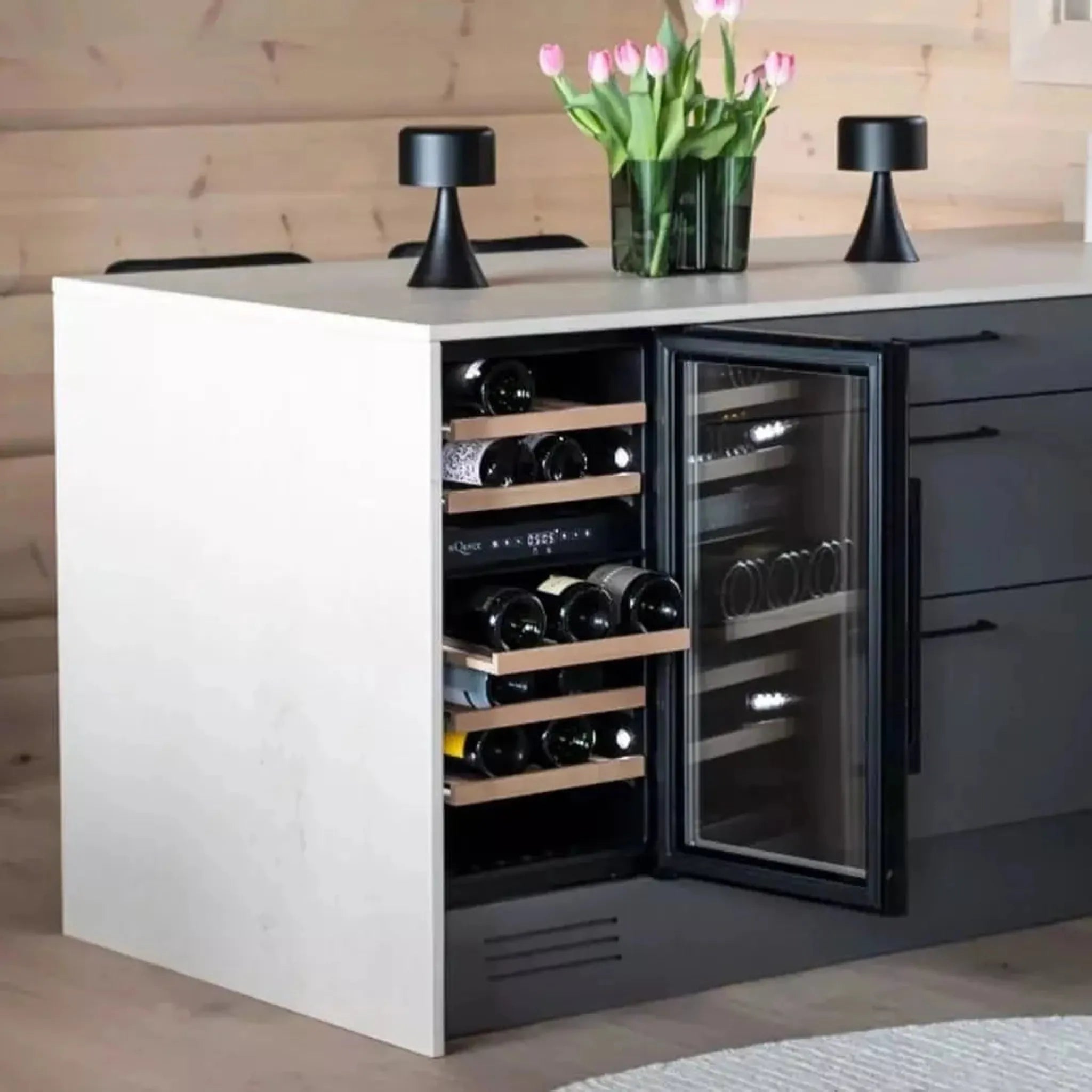 mQuvée - 400mm - Undercounter Wine Fridge - WineCave 700 40D Modern