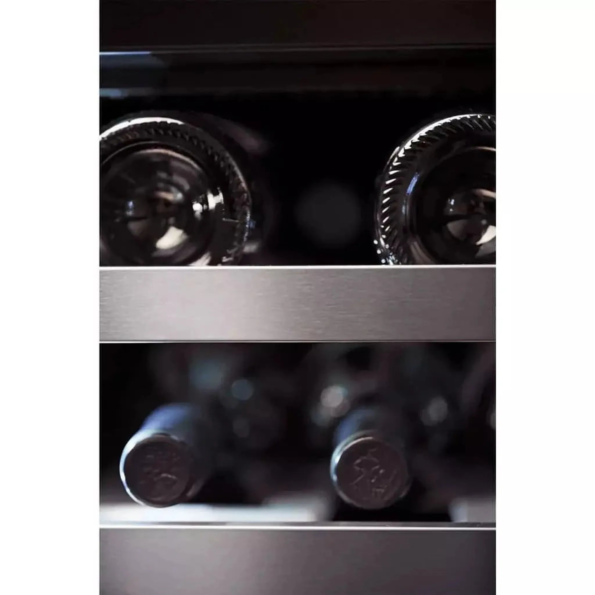 mQuvée - Integrated Wine Cooler - WineKeeper Exclusive 112D Fullglass Black - Push/Pull