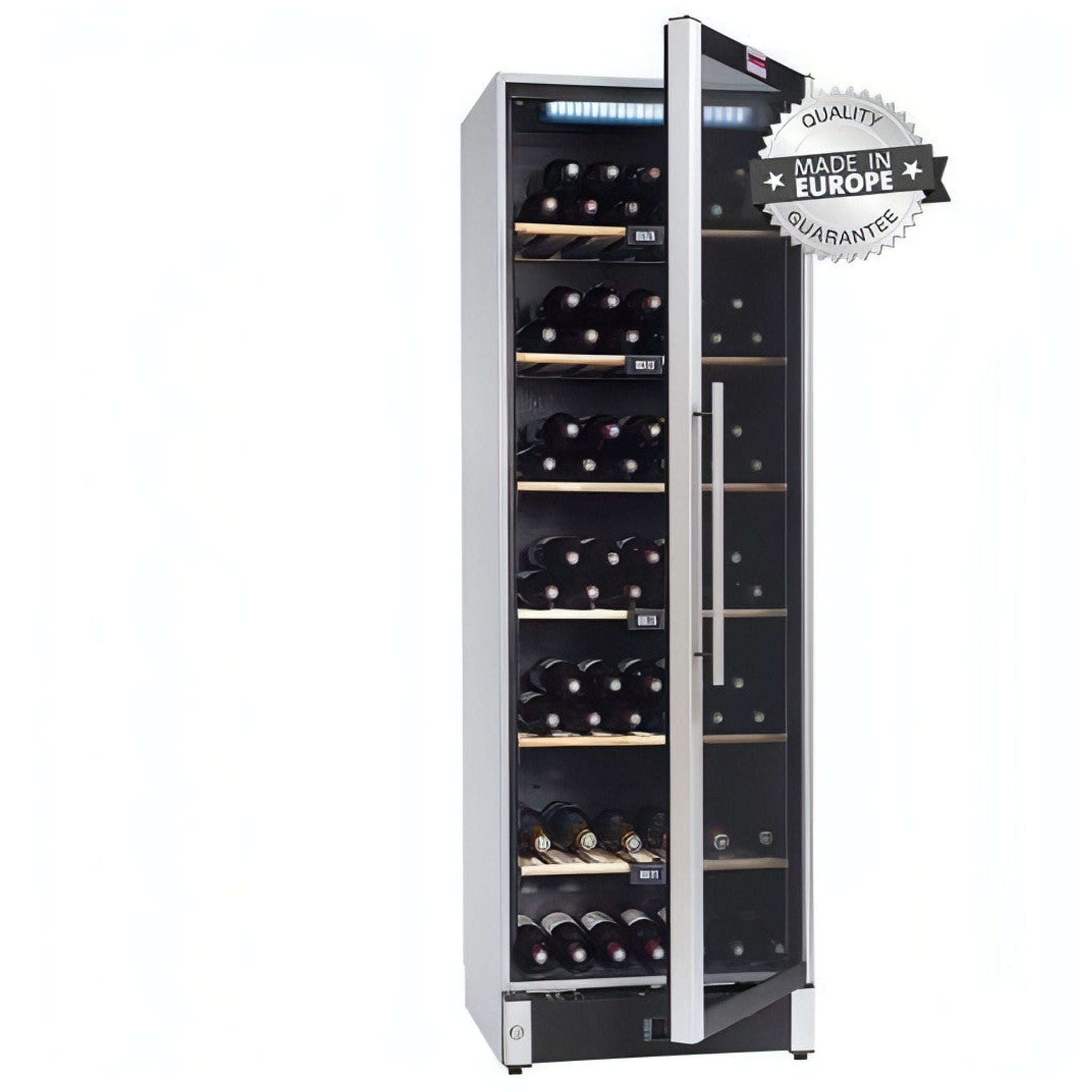 Grade A1 - La Sommeliere - 195 Bottles Freestanding Single or Multi Zone Wine Cabinet VIP185