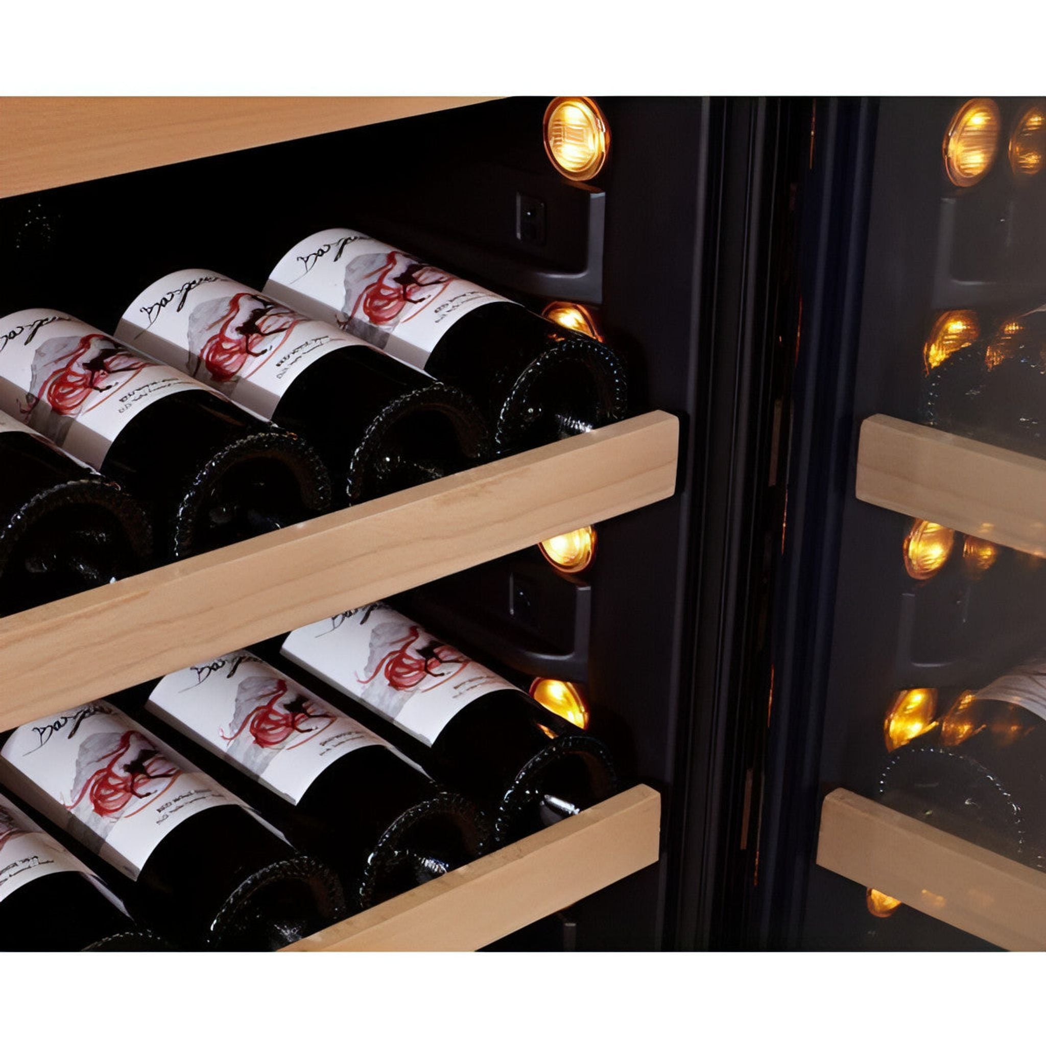 SWISSCAVE Premium - 600mm - 163 Bottle - Freestanding / Built in Wine Cooler - WLB-460F-MIX